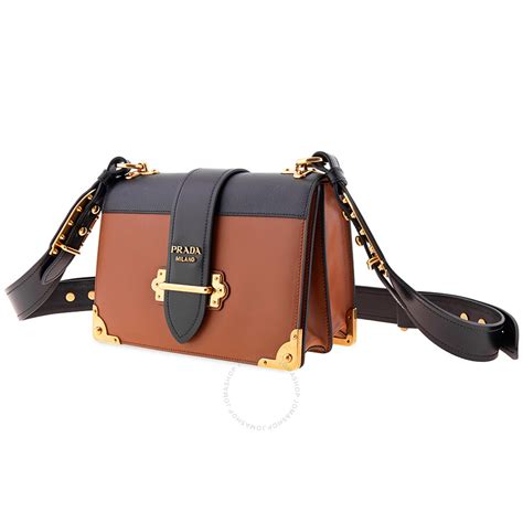 prada ladies kaier leather shoulder bag|Prada shoulder bags for women.